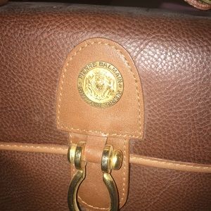 Authentic! Pierre Balmain Handbag. Vintage! Never used. Brown